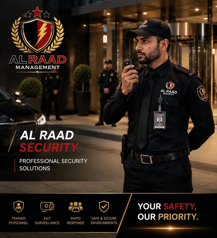 Al Raad Security officer on duty