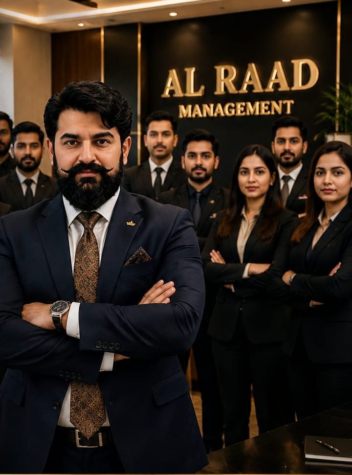 Mian Muhammad Hafeez with the Al Raad Management executive team